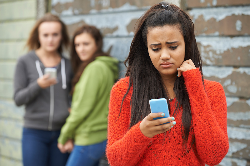 girl being bullied at school