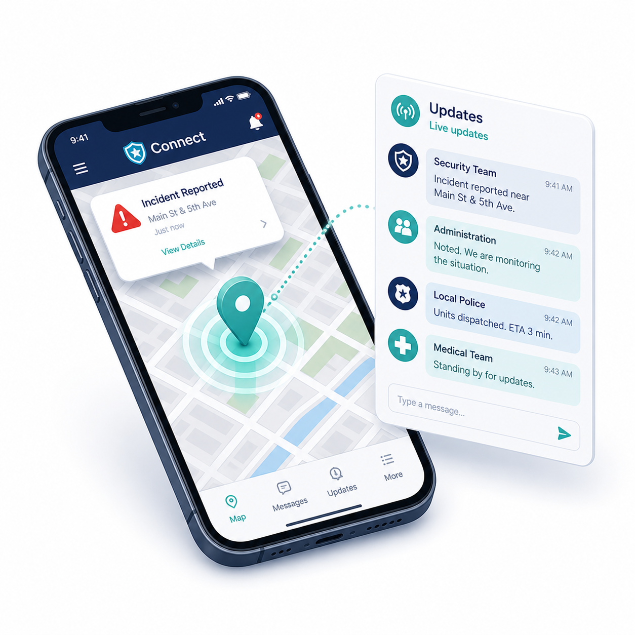 share real-time information