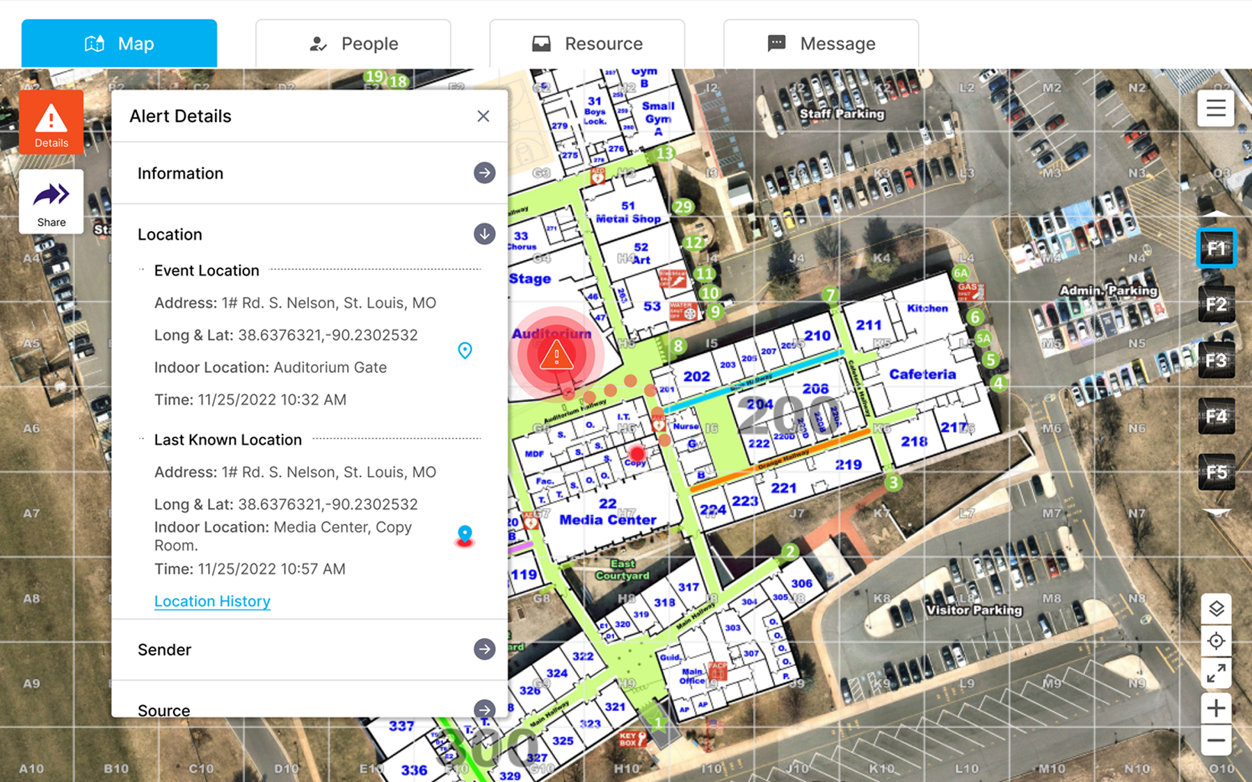 event location map