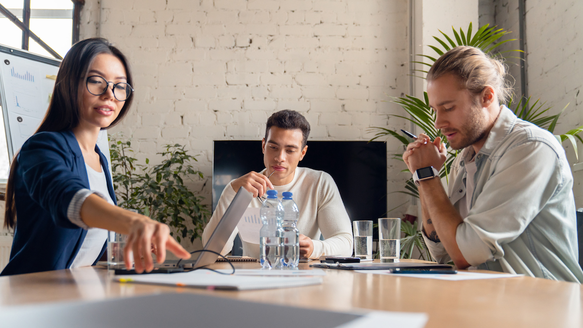 business people having a meeting