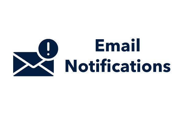 email notifications